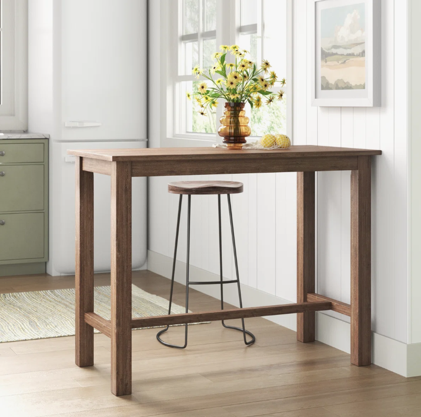 Lorraine Acacia table Solid Wood Dining wire brush